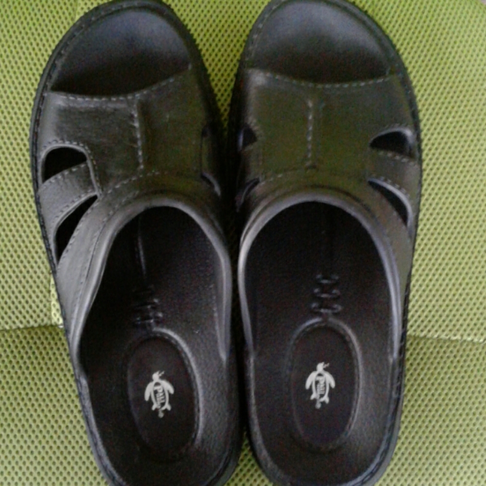 Black sandals men's